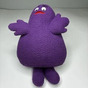 Huckleberry Toys McDonalds Grimace Plush 8” Stuffed Toy McDonaldland 2008 *READ